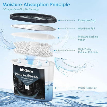 Moisture Absorbers 12 Pack, Activated Carbonfor Closet Dehumidifier Moisture - Image 6