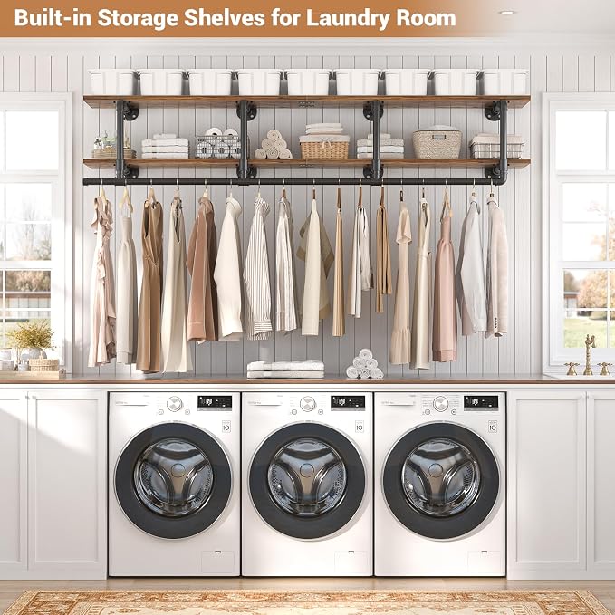 Aheaplus Industrial Pipe Clothes Rack - Image 4