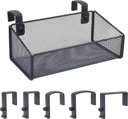 Bedside Caddy Hanging Storage Basket Beside Shelf Metal Organizer by MATIMASU