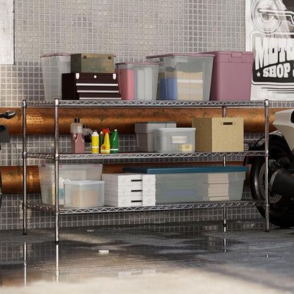 24" Deep x 60" Wide x 34" Height Wire Shelving Kit | 3-Tier | NSF Commercial - Image 5