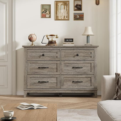 GarveeHome 6 Dresser for Bedroom, 47 in Wide Drawer Dresser - Image 3