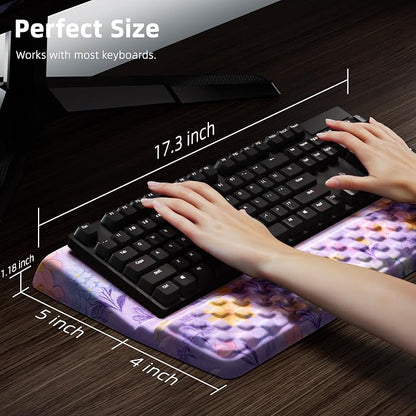 Ospelelf Keyboard Wrist Rest Pad, Comfy Ergonomic Keyboard Stand Riser Holder - Image 6