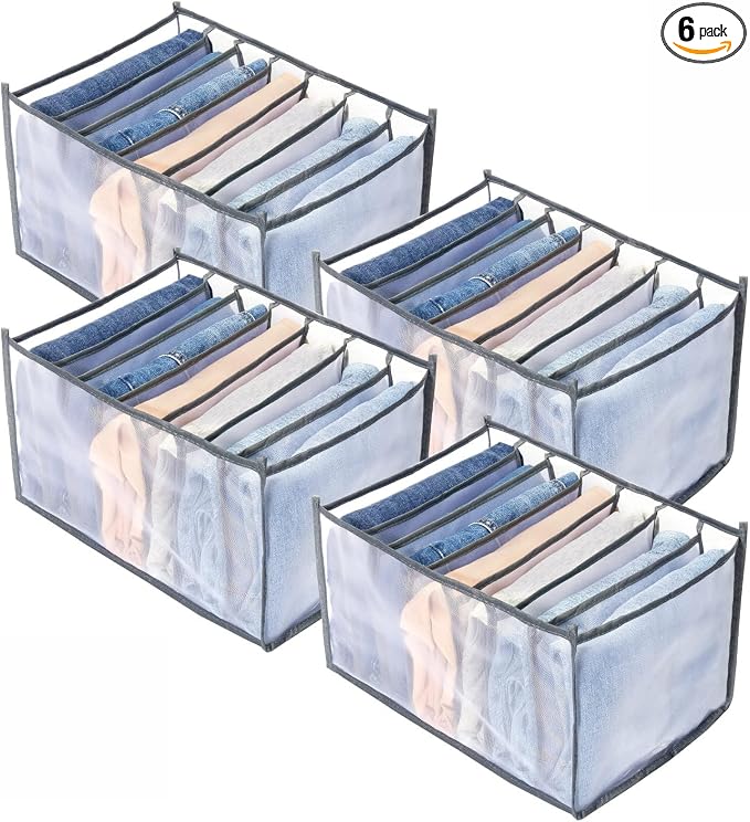 7 Grids Washable Wardrobe Clothes Organizer, Clothing Storage Bins, Drawer by Unknown