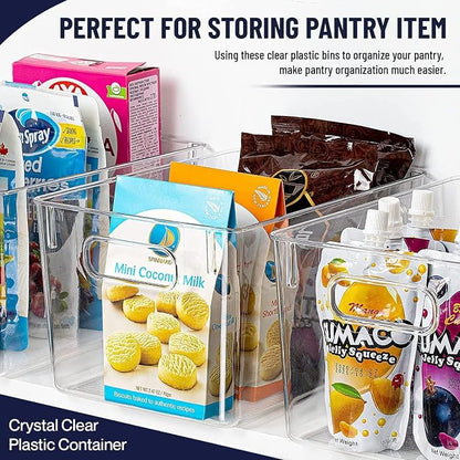 Clear Plastic Storage Bins, Pantry Organizers and Storage Containers Fridge - Image 3