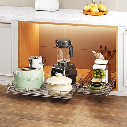 Pull Out Cabinet Organizer 31½" W x 21½" D, Heavy Duty Cabinet Pull Out Shelves - Image 6