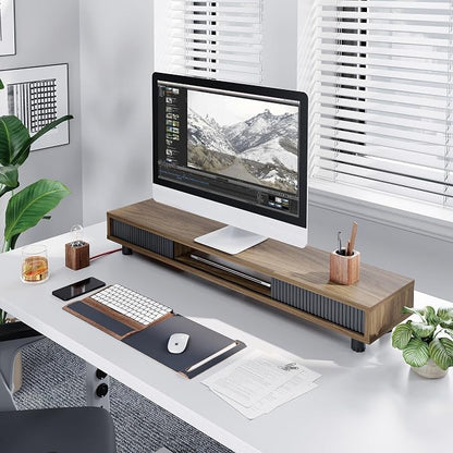 Fenge Dual Monitor Stand, 42.5inch Long Monitor Stands Riser - Image 7