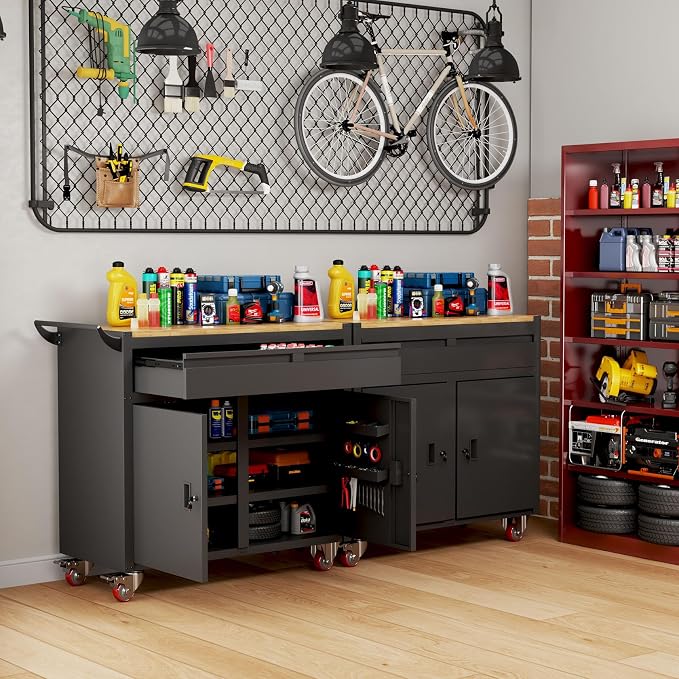 46-inch Rolling Tool Cabinet, Tool Chest Workbench - Image 6