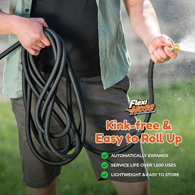 Flexi Hose Lightweight Expandable Garden Hose, 150FT -Retractable Garden Hose - Image 5