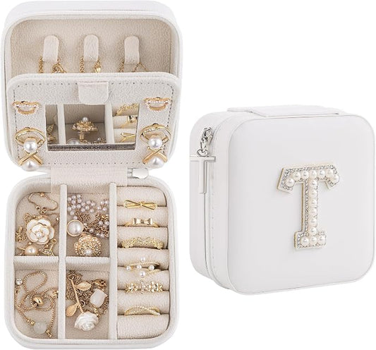 Birthday Gifts For Women, Initial Jewelry Box, Travel Jewelry Case, Gifts for by Unknown