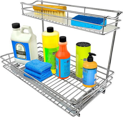 LYNK PROFESSIONAL® Pull Out Under Sink Kitchen Cabinet Organizer by LYNKPROFESSIONAL