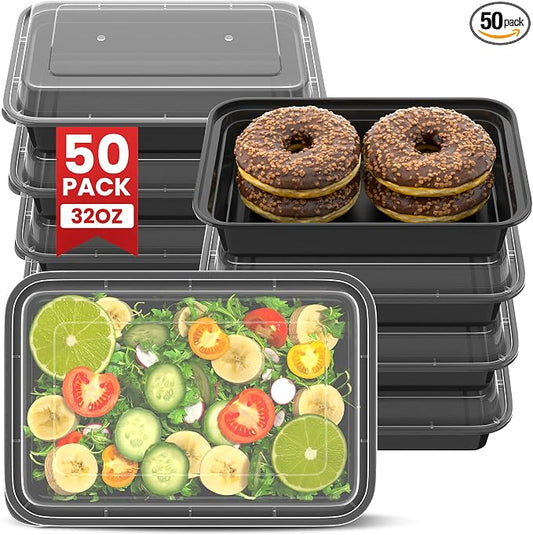 32oz Meal Prep Containers, Reusable Bento Box by Unknown