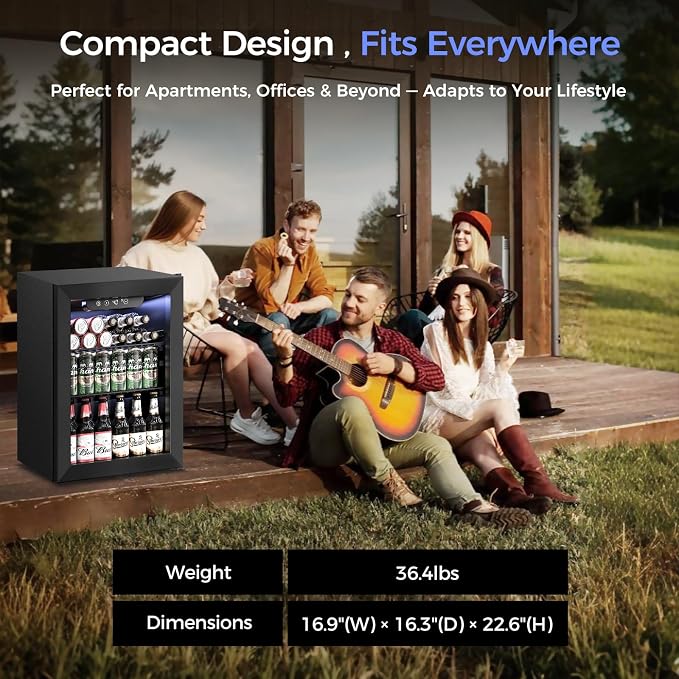 1.7 Cu.Ft Beverage Refrigerator Cooler - Image 4