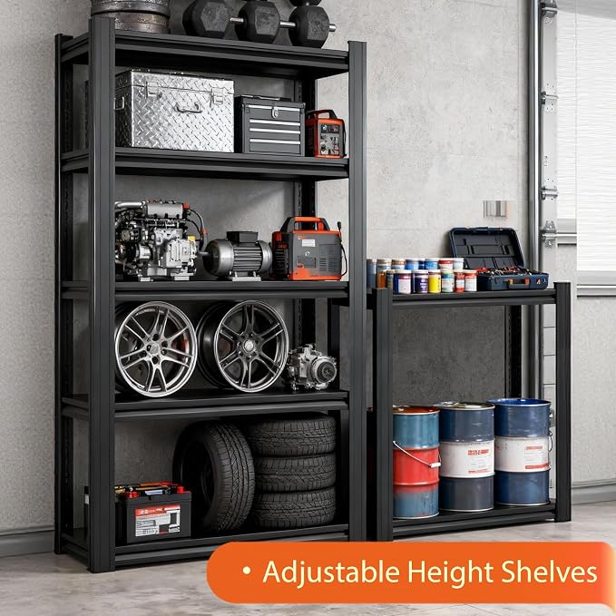 Heavy Duty Storage Shelves Unit, Adjustable Metal Garage Shelving, 3500LBS - Image 6