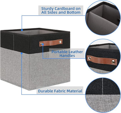Temary 11 x 11 Cube Storage Bins Fabric Storage Cubes - Image 3