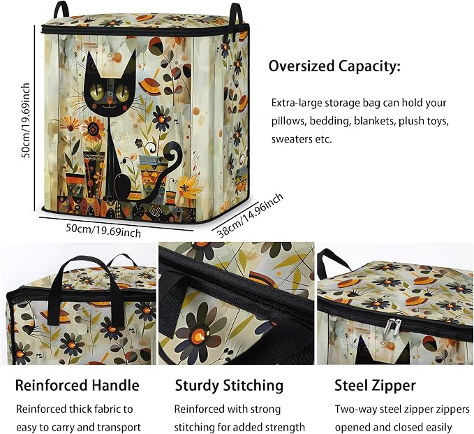 king comforter storage bag, pillow quilt organizer - Image 3