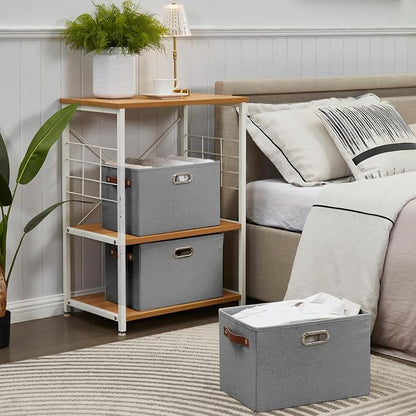 Large 3-Pack Foldable Fabric Storage Bins - Image 7