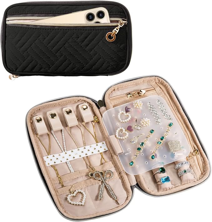 SFYBYHEART Travel Jewelry Organizer Case, Jewelry Travel Bags by SFYBYHEART