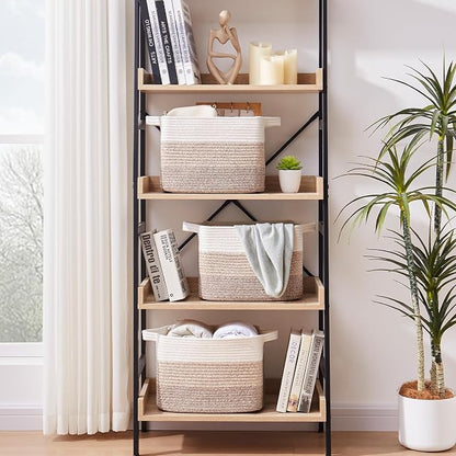 Storage Basket for Organizing, Woven Baskets for Storage, Rectangle Decorative - Image 3