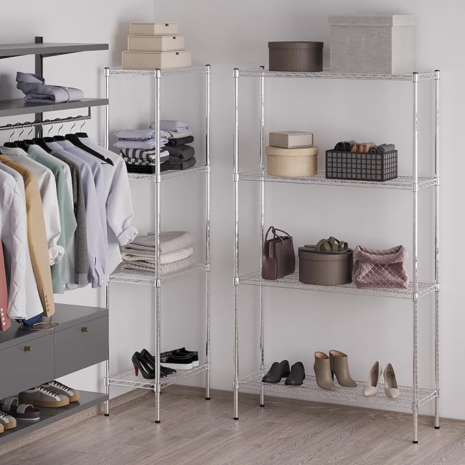 14" Deep x 42" Wide x 74" Height Wire Shelving Kit | 4-Tier | NSF Commercial - Image 5