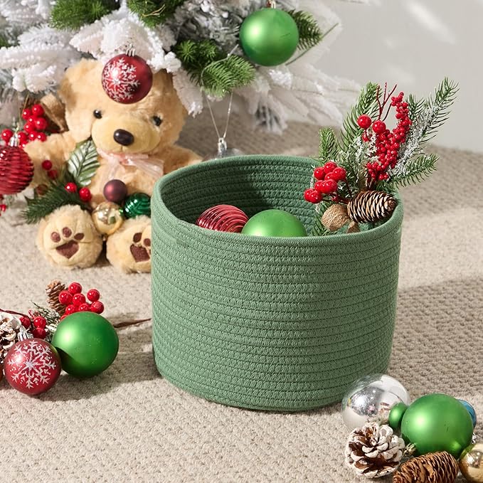 Small Basket for Organizing | Cube Shelf Closet Storage Baskets | 9.7×9.7×7.1” - Image 4