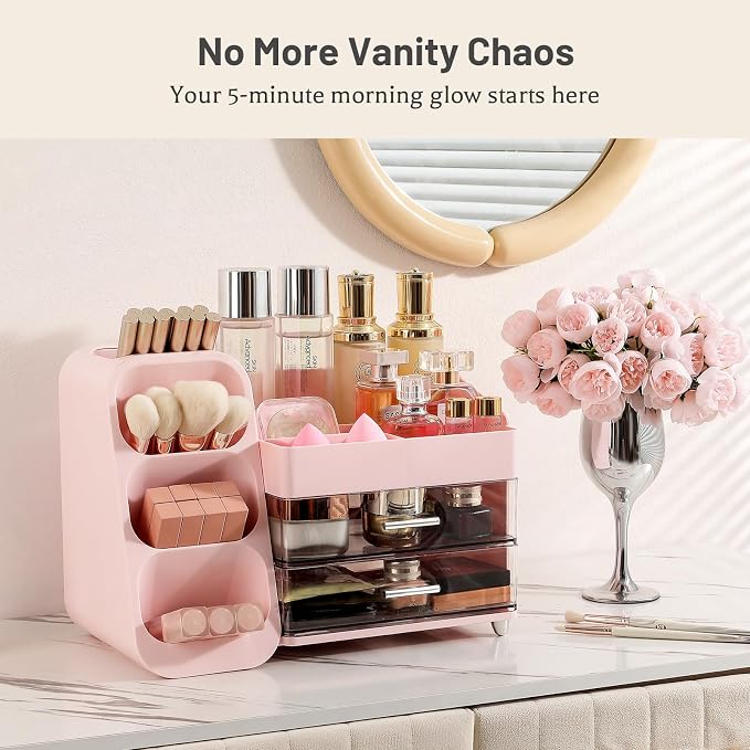 Aveniee Makeup Organizer with Drawers, Vanity Organizer - Image 2