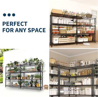 Garvee Metal Storage Shelves Heavy Duty Metal Shelving, 4-tier Wire Shelving - Image 8