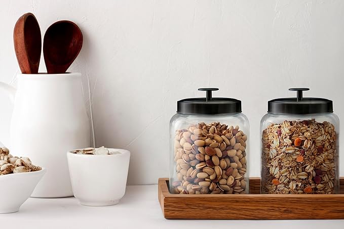 KooK Glass Kitchen Canister Set, Food & Storage Containers - Image 4