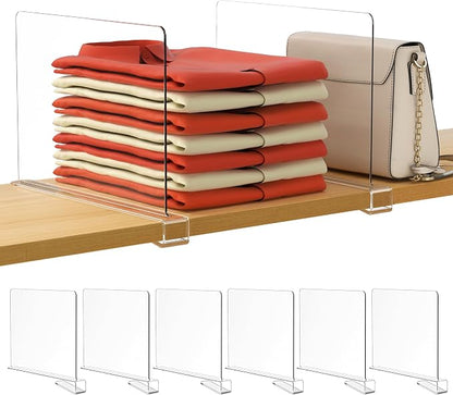 HBlife 6 Pack Closet Organizers and Storage, Vertical Purse Organizer by HBlife