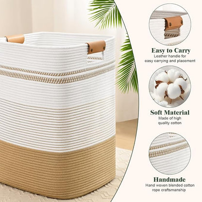 Laundry Hamper, 85L Tall Laundry Basket - Image 6