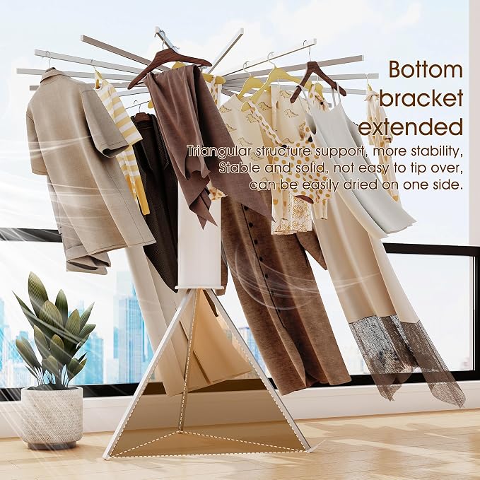 Tripod Clothes Drying Rack, Drying Rack Clothing Foldable, Standing Dry Racks - Image 5