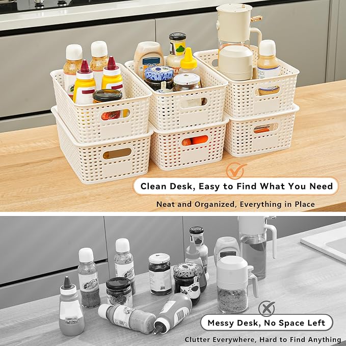 10 Pack Plastic Storage Bins - Image 4