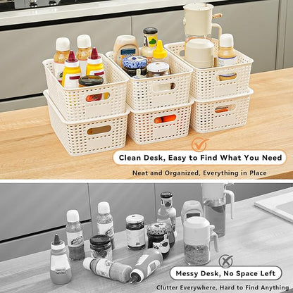 10 Pack Plastic Storage Bins - Image 4