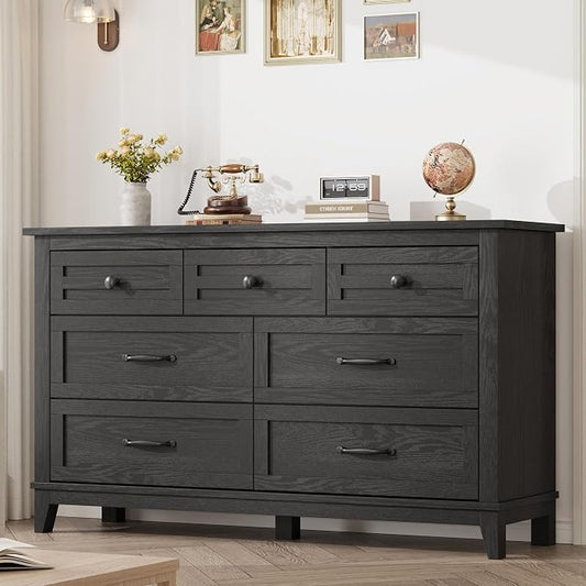 GarveeHome 7 Dresser for Bedroom, 54 in Wide Drawer Dresser by GarveeHome