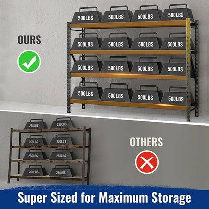 WORKPRO 8000LBS Storage Shelves, Heavy-Duty Metal Shelving Unit, Adjustable - Image 7