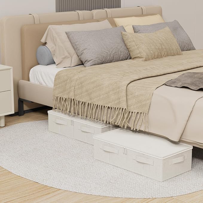 Underbed Storage Container, Foldable Under Bed Bins, Wardrobe Organisers - Image 2