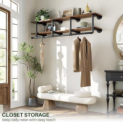 Aheaplus Industrial Pipe Clothes Rack - Image 6