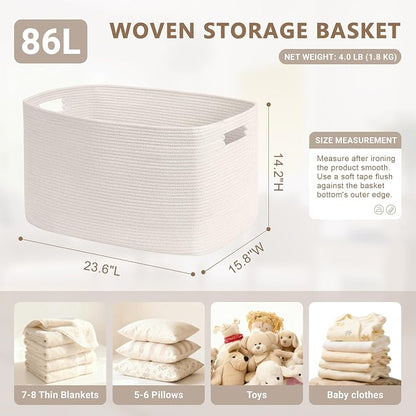 86L Large Baby Girls Laundry Basket - Image 2