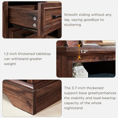 ACCOHOHO 18" Farmhouse Nightstand - Image 4