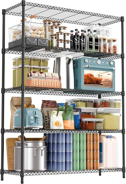 5 Tiers Shelf 1750 lbs Steel Storage Shelving Utility Shelving Unit Steel by MEIGAOPLASTICANDMETALHKCOLIMITED