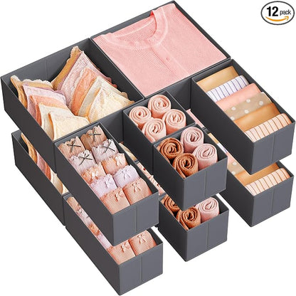 SONGMICS Drawer Organizer, Dresser Drawer Organizers, Foldable Fabric Storage by SONGMICSbySONGMICSHOME