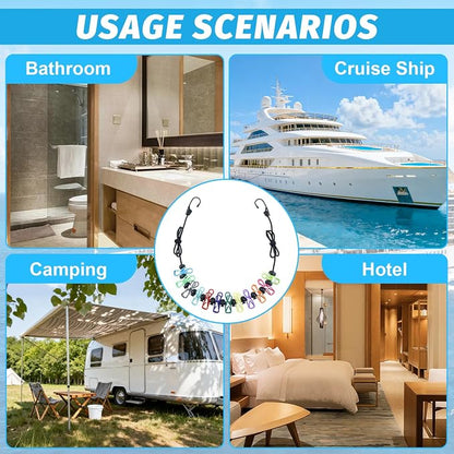 Travel Clothesline for Cruise Retractable Clothesline - Image 8