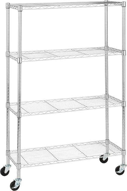 Amazon Basics 4-Shelf Adjustable, Heavy Duty Storage Shelving Unit by AmazonBasics