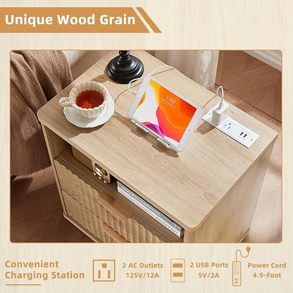LEYAOYAO Fluted Nightstand - Image 6