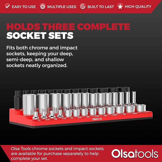 Olsa Tools Magnetic Socket Organizer - Image 3