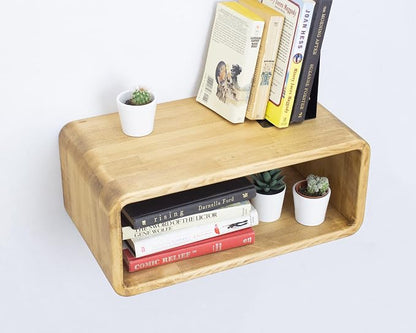 Floating Nightstand Wooden, Bedside Table, Nightstand Shelf, Wall Mounted - Image 9