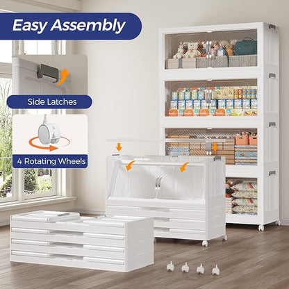 480QT Extra Large Stackable Storage Bins - Image 5