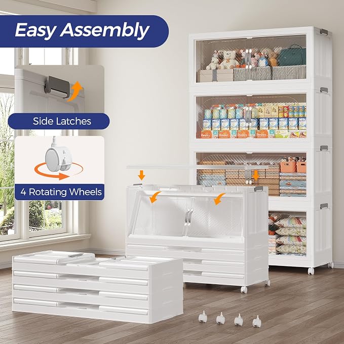 720QT Extra Large Stackable Storage Bins - Image 5