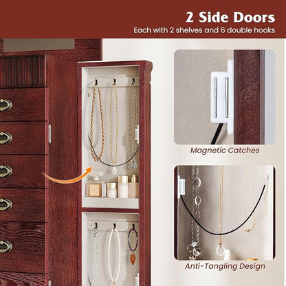 Giantex Standing Jewelry Cabinet - Image 7