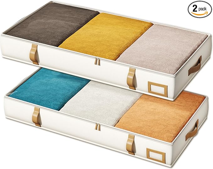 Vailando Storage Containers, 6 Inches Tall 60L Underbed Storage Bins by Vailando
