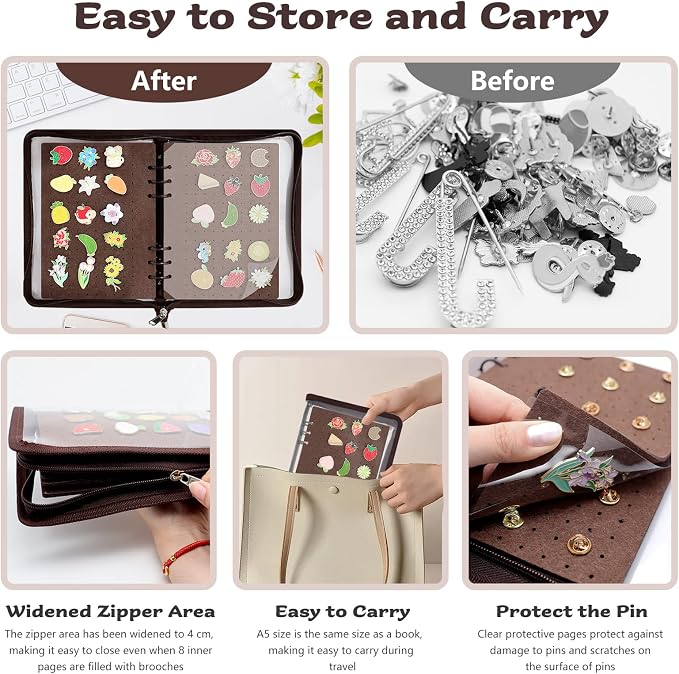 Enamel Pin Display Book Pin Collection Binder Holder Trading Book - Image 4